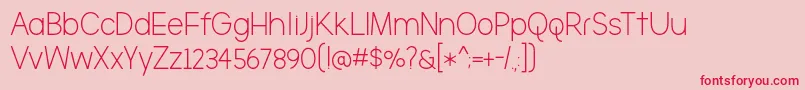 TheBrooklyn Font – Red Fonts on Pink Background