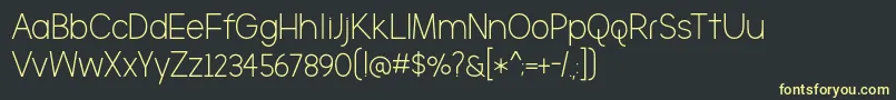 TheBrooklyn Font – Yellow Fonts on Black Background