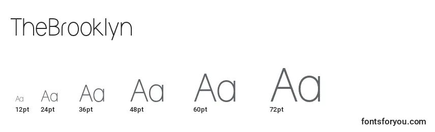 TheBrooklyn Font Sizes