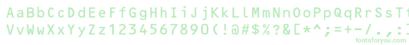 OcrB10pitchbt Font – Green Fonts on White Background