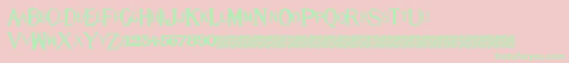 Eightnine Font – Green Fonts on Pink Background