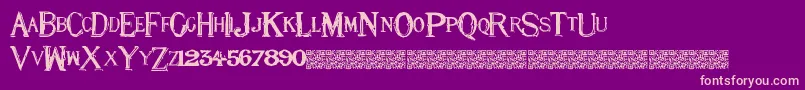 Eightnine Font – Pink Fonts on Purple Background