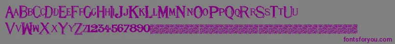 Eightnine Font – Purple Fonts on Gray Background
