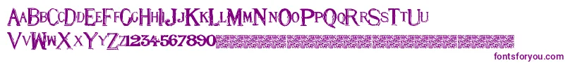 Eightnine Font – Purple Fonts on White Background