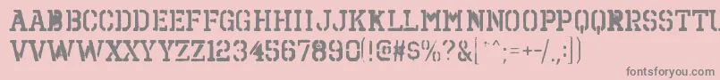 More about OctinspraypaintbrgBold Font OctinspraypaintbrgBold Font – Gray Fonts on Pink Background