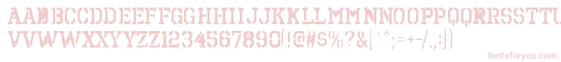 OctinspraypaintbrgBold Font – Pink Fonts on White Background