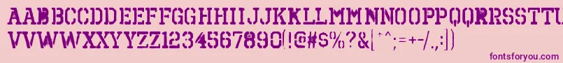 OctinspraypaintbrgBold Font – Purple Fonts on Pink Background