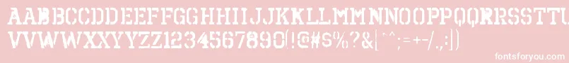 OctinspraypaintbrgBold Font – White Fonts on Pink Background