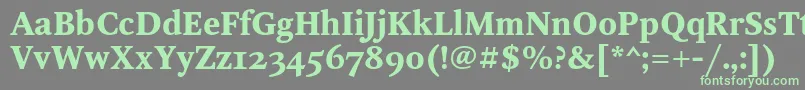 Saiba mais sobre a fonte OctavaoscBold Fonte OctavaoscBold – fontes verdes em um fundo cinza