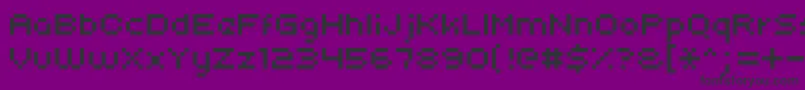 Uni0553 Font – Black Fonts on Purple Background