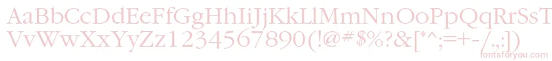 GaramondcLight Font – Pink Fonts on White Background