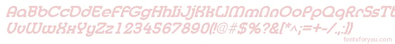 フォントMedflyextraboldItalic – ピンクのフォント