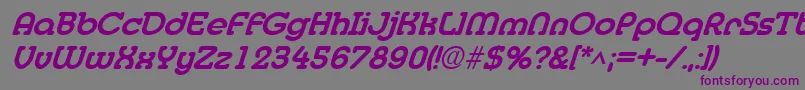 MedflyextraboldItalic Font – Purple Fonts on Gray Background