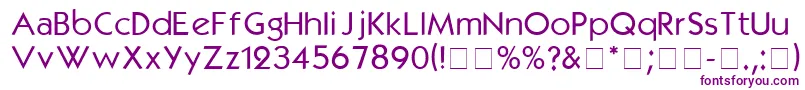 Kabel Font – Purple Fonts on White Background