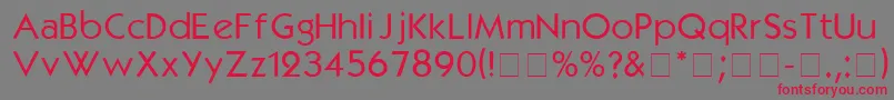 Kabel Font – Red Fonts on Gray Background