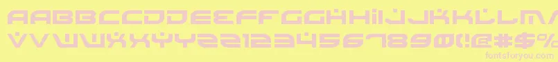 Battlev2 Font – Pink Fonts on Yellow Background