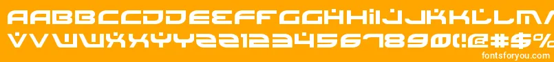 Battlev2 Font – White Fonts on Orange Background