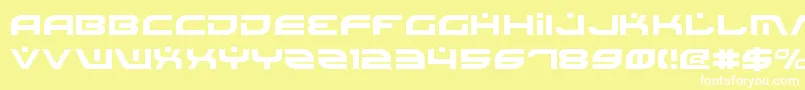 Battlev2 Font – White Fonts on Yellow Background