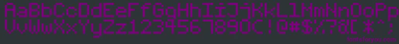 Шрифт FixedV01 – фиолетовые шрифты на чёрном фоне