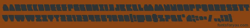 Contourofdutyleft Font – Black Fonts on Brown Background