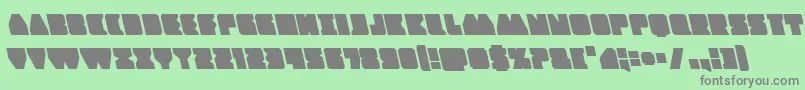 Contourofdutyleft Font – Gray Fonts on Green Background