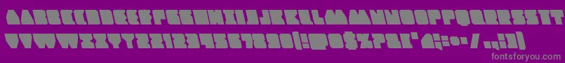 Contourofdutyleft Font – Gray Fonts on Purple Background