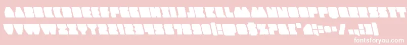 Contourofdutyleft Font – White Fonts on Pink Background