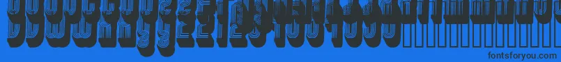 fuente Disco3 – Fuentes Negras Sobre Fondo Azul