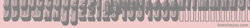 Czcionka Disco3 – szare czcionki na różowym tle