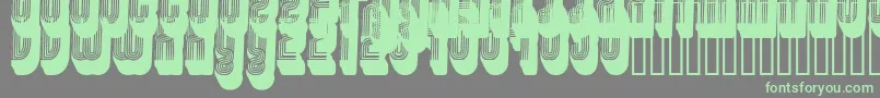 Disco3 Font – Green Fonts on Gray Background