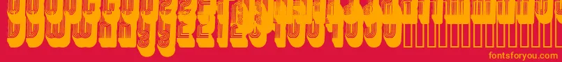 fuente Disco3 – Fuentes Naranjas Sobre Fondo Rojo
