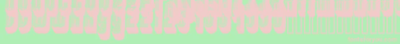 fuente Disco3 – Fuentes Rosadas Sobre Fondo Verde