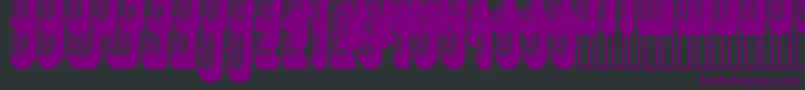 Disco3-Schriftart – Violette Schriften auf schwarzem Hintergrund