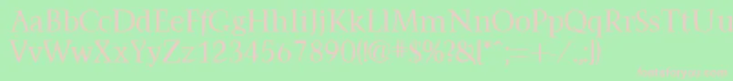 FarringdonRegularDb Font – Pink Fonts on Green Background