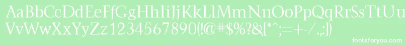 FarringdonRegularDb Font – White Fonts on Green Background