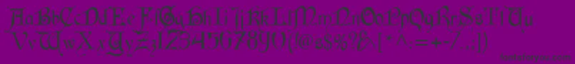 CardinalAlternate Font – Black Fonts on Purple Background