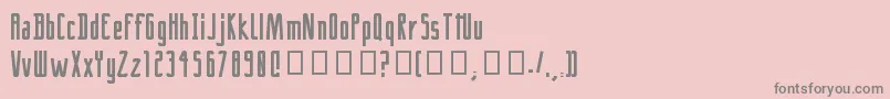 CrackRegular-Schriftart – Graue Schriften auf rosa Hintergrund