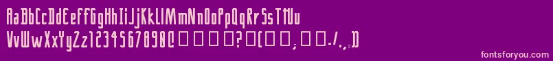 CrackRegular Font – Pink Fonts on Purple Background