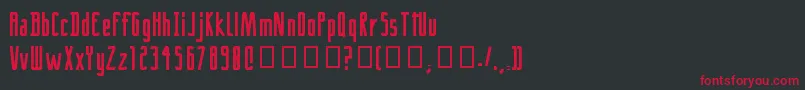 CrackRegular Font – Red Fonts on Black Background