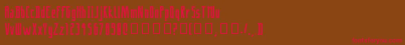 CrackRegular Font – Red Fonts on Brown Background