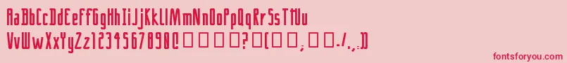 CrackRegular Font – Red Fonts on Pink Background