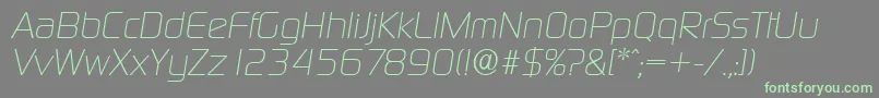 Подробнее о шрифте DigitalserialItalic Шрифт DigitalserialItalic – зелёные шрифты на сером фоне