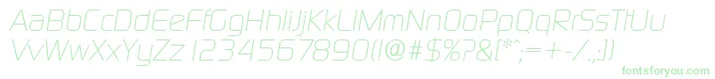 DigitalserialItalic-Schriftart – Grüne Schriften