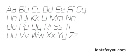 DigitalserialItalic Font