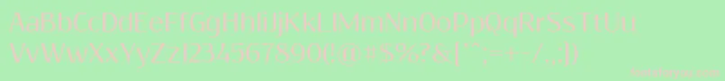 ResagokrRegular Font – Pink Fonts on Green Background