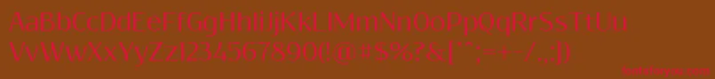 ResagokrRegular Font – Red Fonts on Brown Background