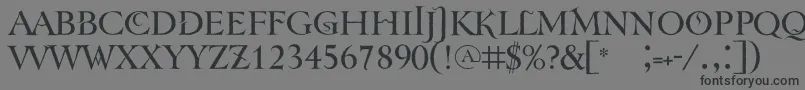 Tenebraoldface Font – Black Fonts on Gray Background