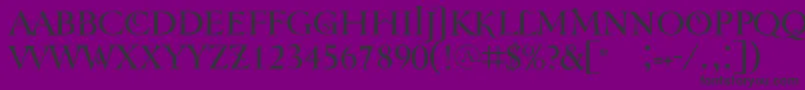 Tenebraoldface Font – Black Fonts on Purple Background