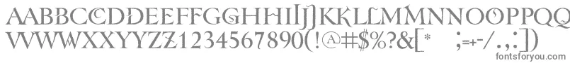 Шрифт Tenebraoldface – серые шрифты на белом фоне
