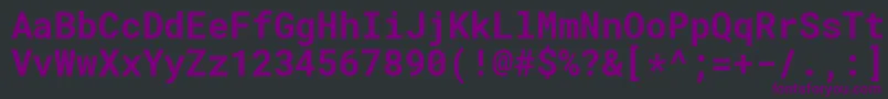 fuente RobotomonoBold – Fuentes Moradas Sobre Fondo Negro